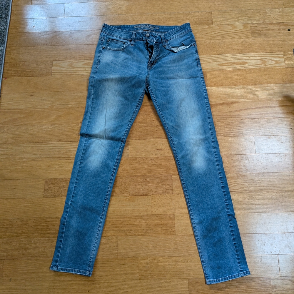 American Eagle Outfitters Skinny Jeans - Light Blue Wash